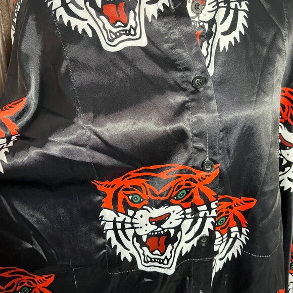 Dressed in LALA Tigress Satin Playsuit TOP ONLY - Picture 3 of 9